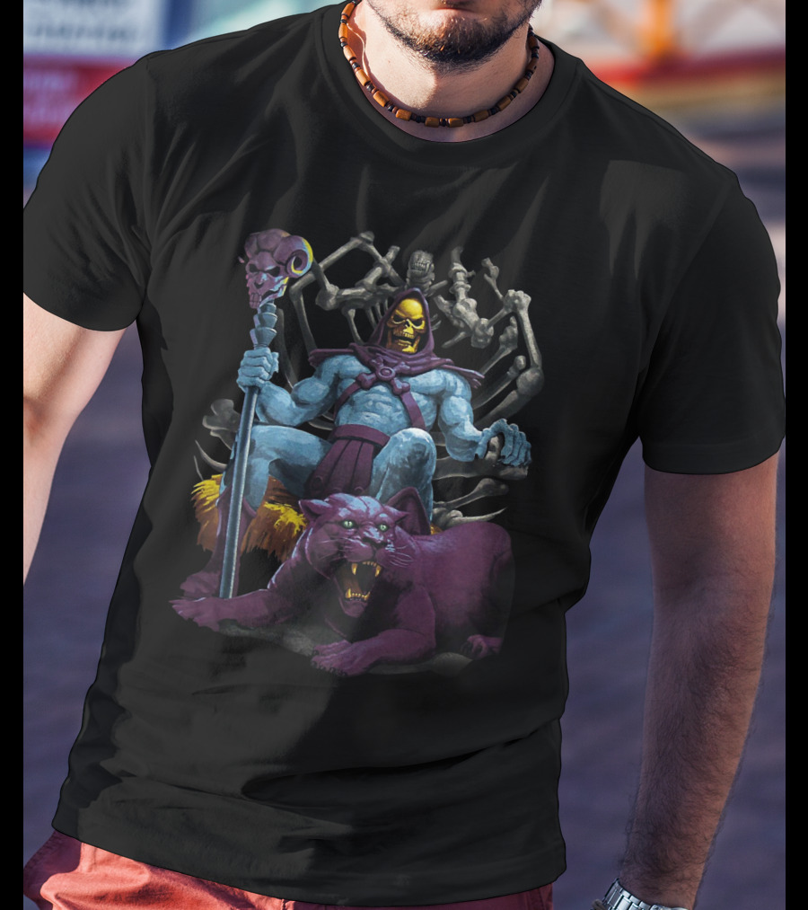 Skeletor Master Of The Universe Throne With Battle Cat T-Shirt