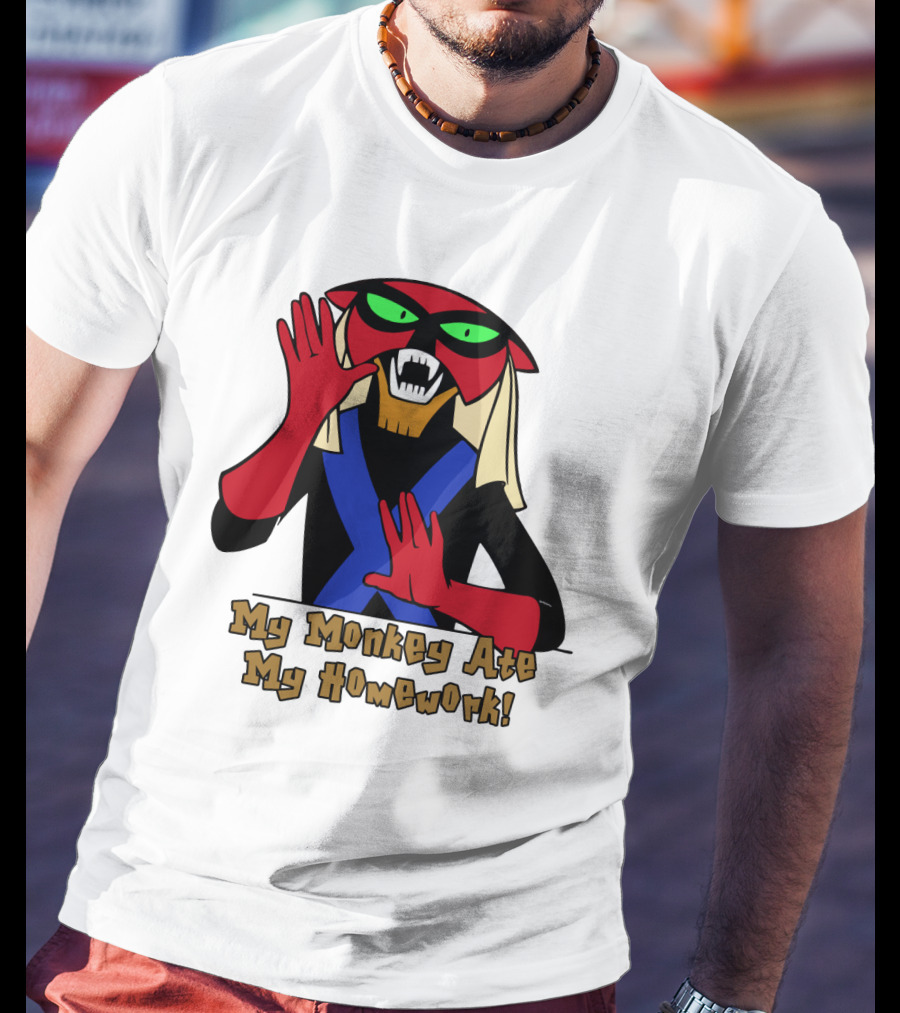 Space Ghost Brak My Monkey Ate My Homework T-Shirt