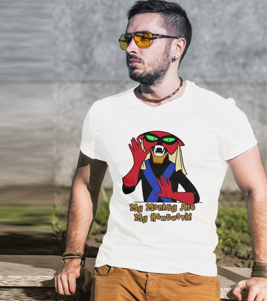 Space Ghost Brak My Monkey Ate My Homework T-Shirt