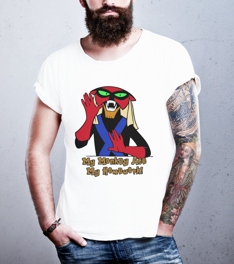 Space Ghost Brak My Monkey Ate My Homework T-Shirt