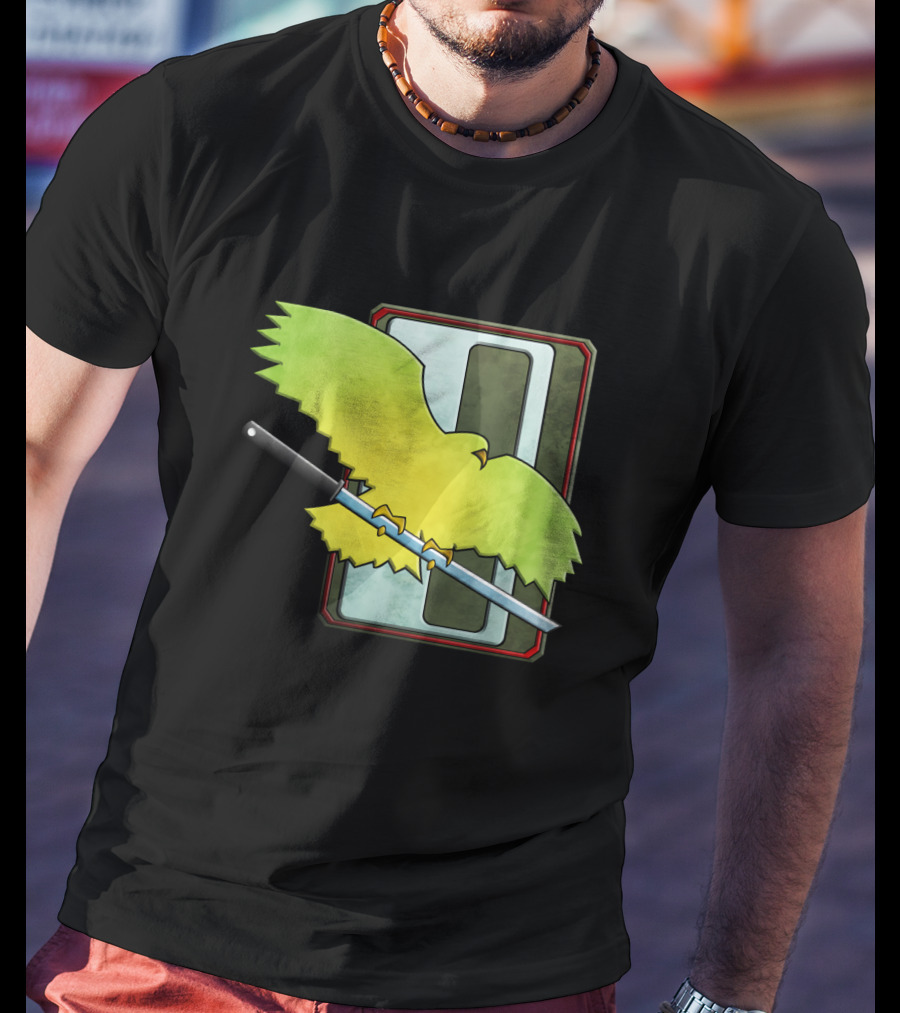 Clan Jade Falcon Battletech MechWarrior Green Falcon Sword Emblem T-Shirt