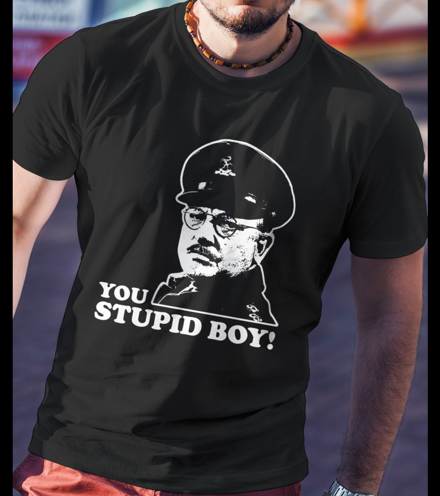 Dad's Army You Stupid Boy Classic Catchphrase T-Shirt