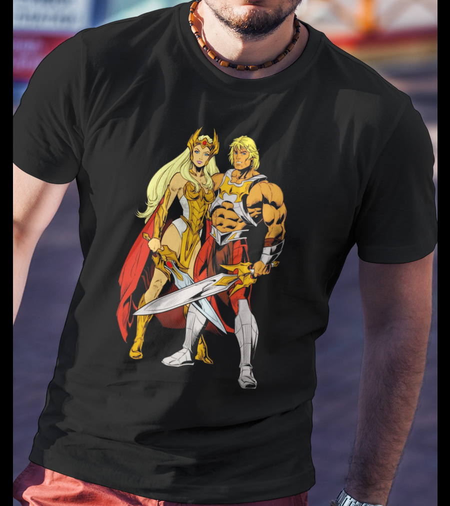 She Ra And He Man Powerful Alliance Masters Of The Universe T-Shirt