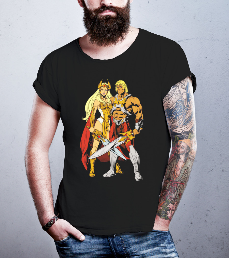 She Ra And He Man Powerful Alliance Masters Of The Universe T-Shirt
