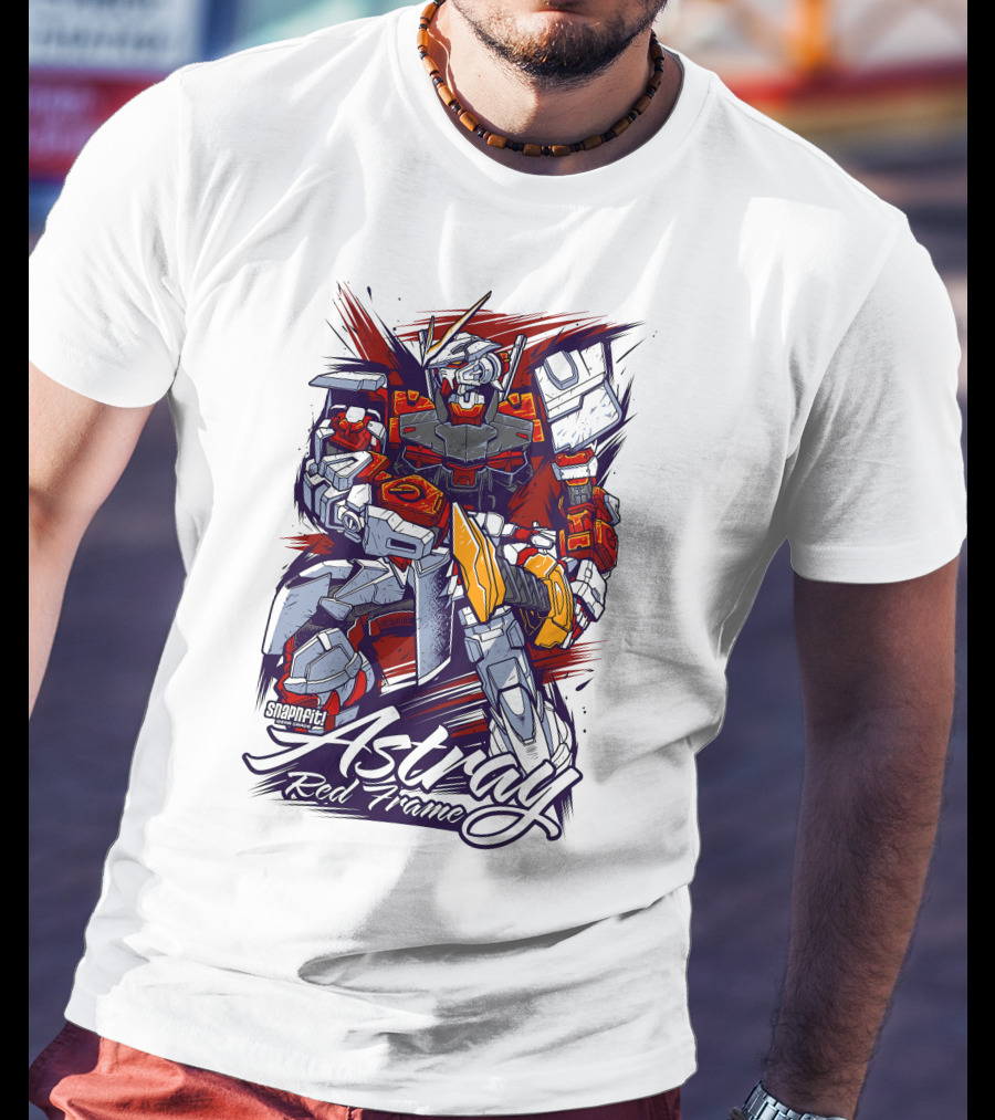 Astray Red Frame Snapfit Robot Warrior T-Shirt