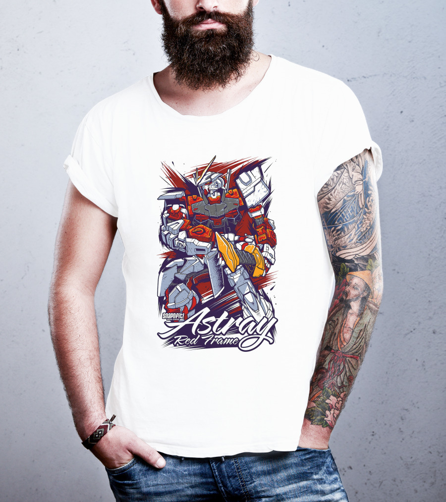 Astray Red Frame Snapfit Robot Warrior T-Shirt