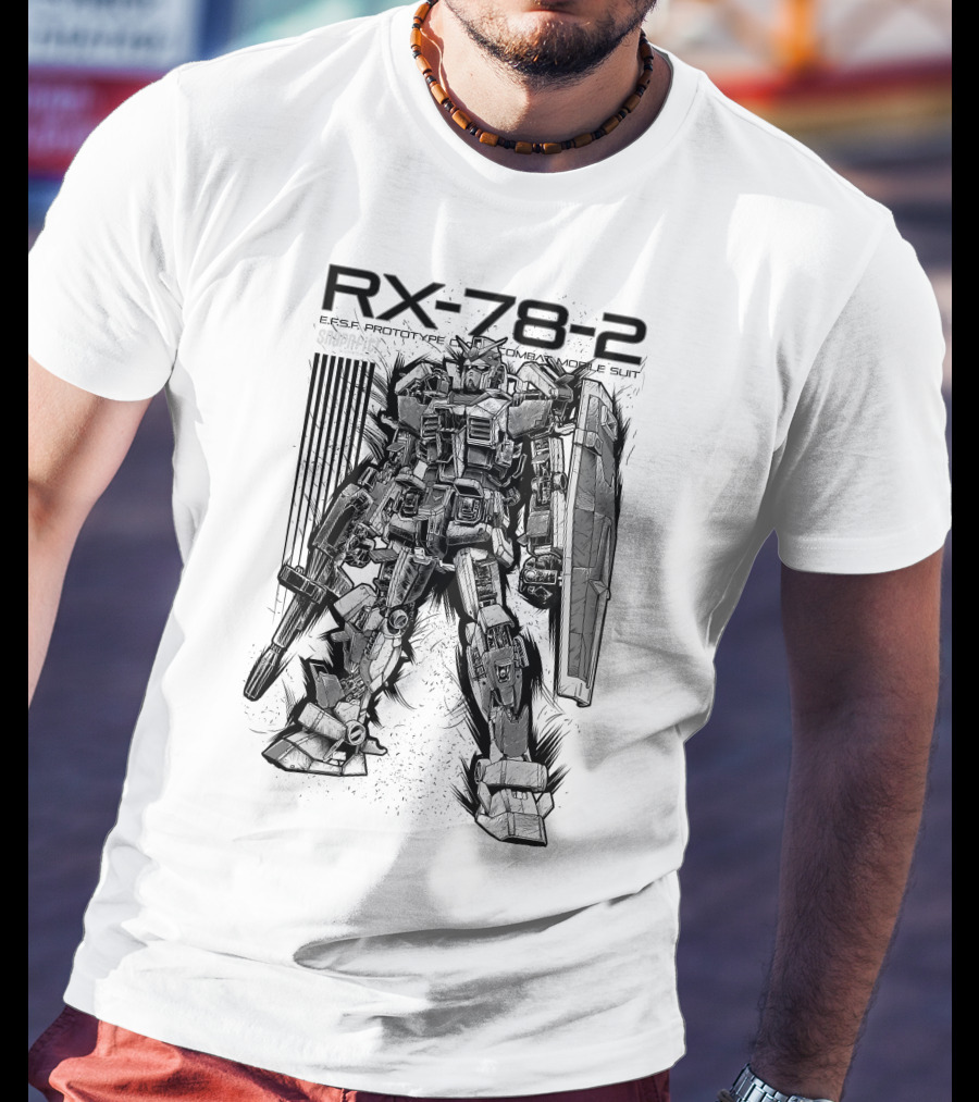 RX-78-2 EFSF Prototype Combat Mobile Suit Gundam T-Shirt