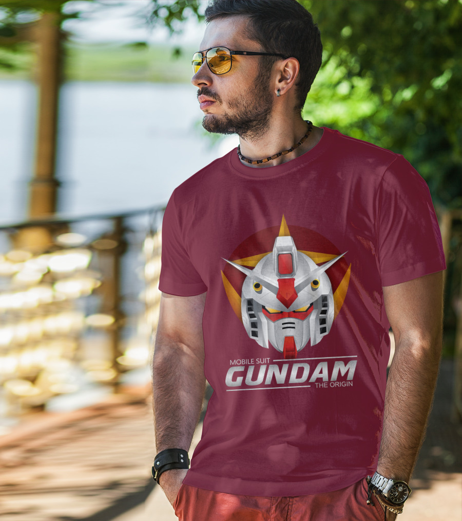 Mobile Suit Gundam The Origin Mecha Head T-Shirt