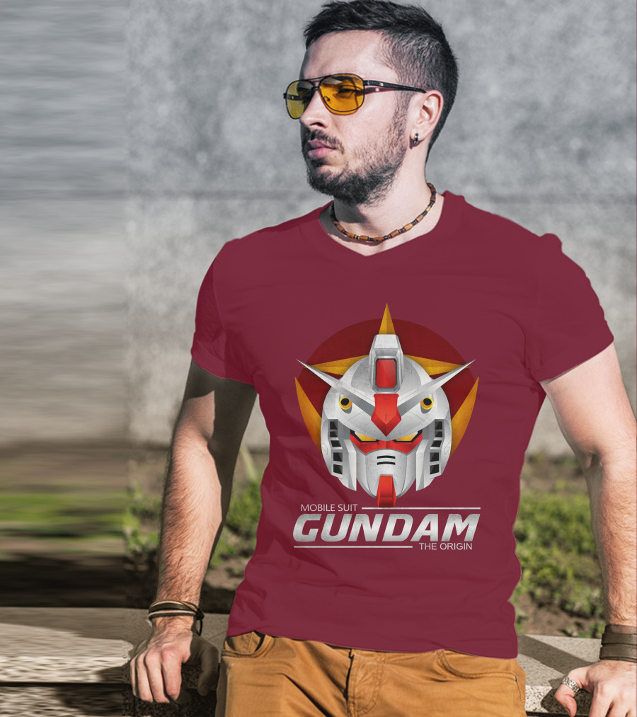 Mobile Suit Gundam The Origin Mecha Head T-Shirt