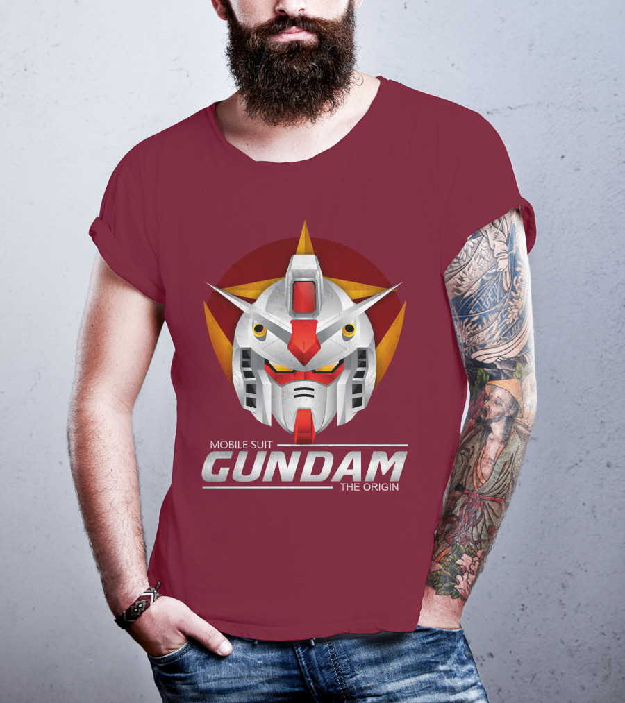 Mobile Suit Gundam The Origin Mecha Head T-Shirt