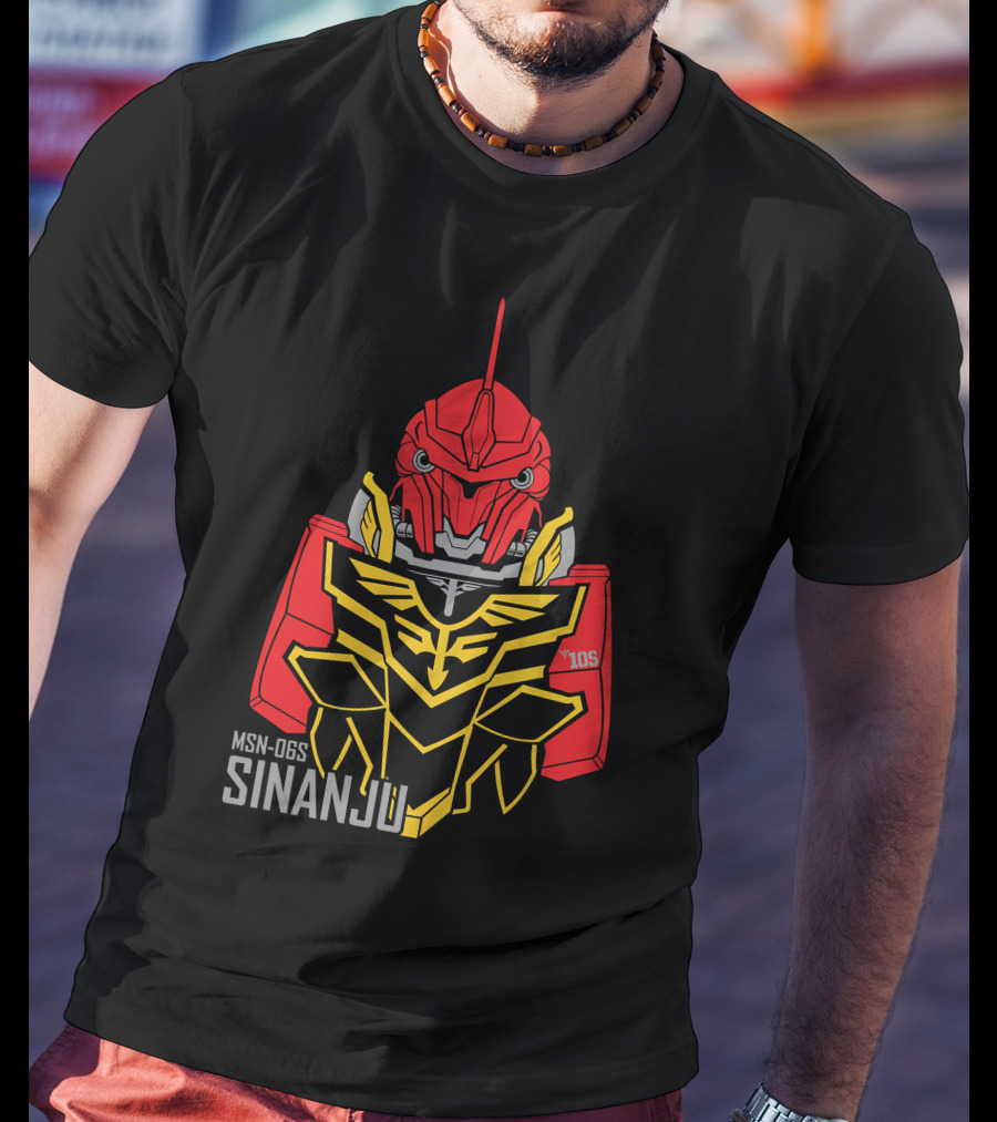 MSN-06S Sinanju Red Warrior Gundam T-Shirt