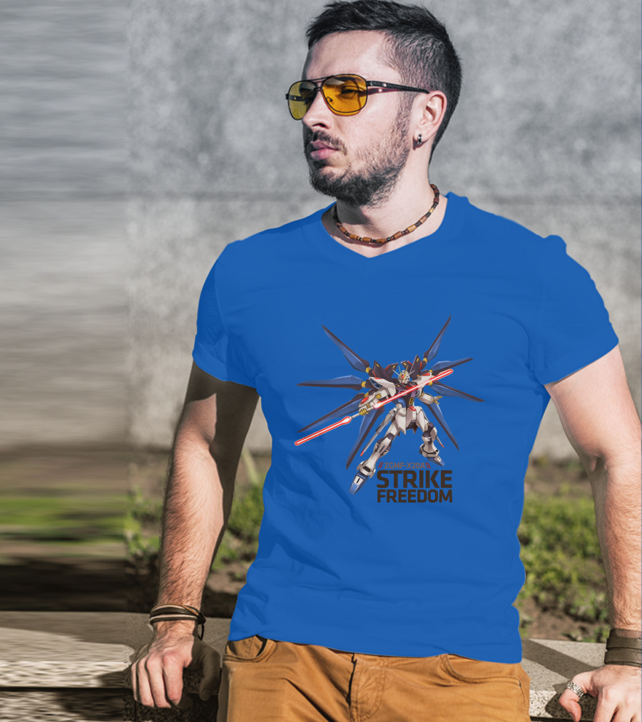 ZGMF-X20A Strike Freedom Gundam Mobile Suit T-Shirt