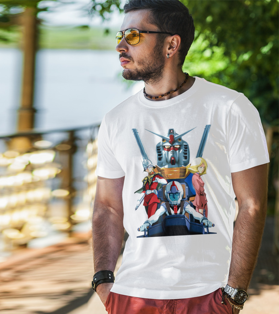 Mobile Suit Gundam Anime Characters Compilation T-Shirt