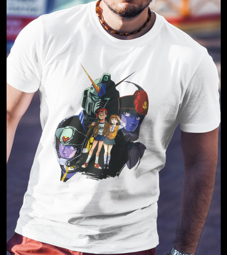 Mobile Suit Gundam Iconic Characters And Mecha Compilation T-Shirt