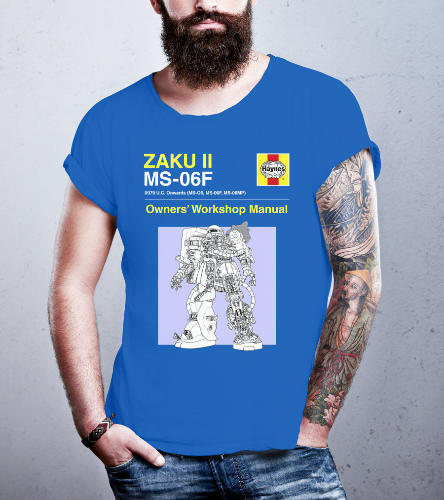 ZAKU II MS-06F 0079 U.C. Onwards Owners' Workshop Manual T-Shirt