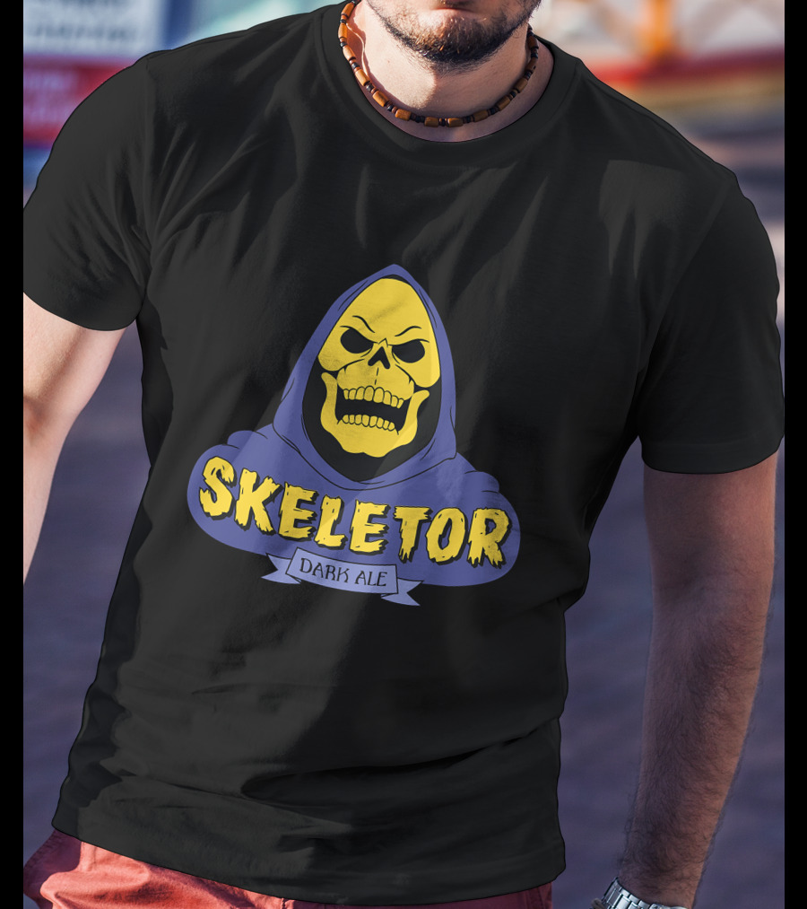 Skeletor Dark Ale Hooded Skull T-Shirt