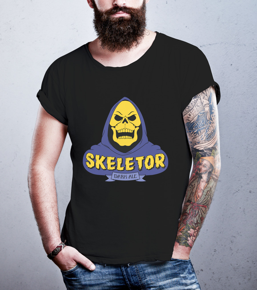 Skeletor Dark Ale Hooded Skull T-Shirt