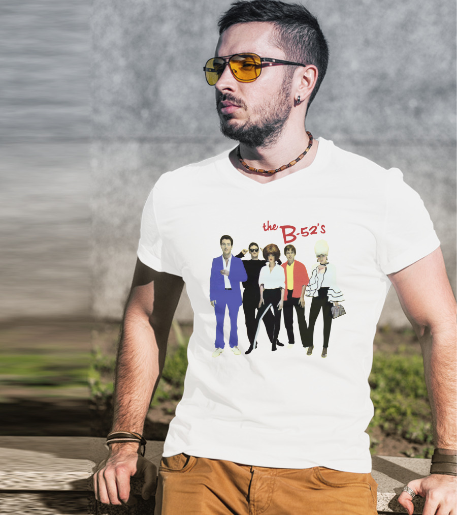 The B-52's Album Cover Band Members In Iconic Attire T-Shirt