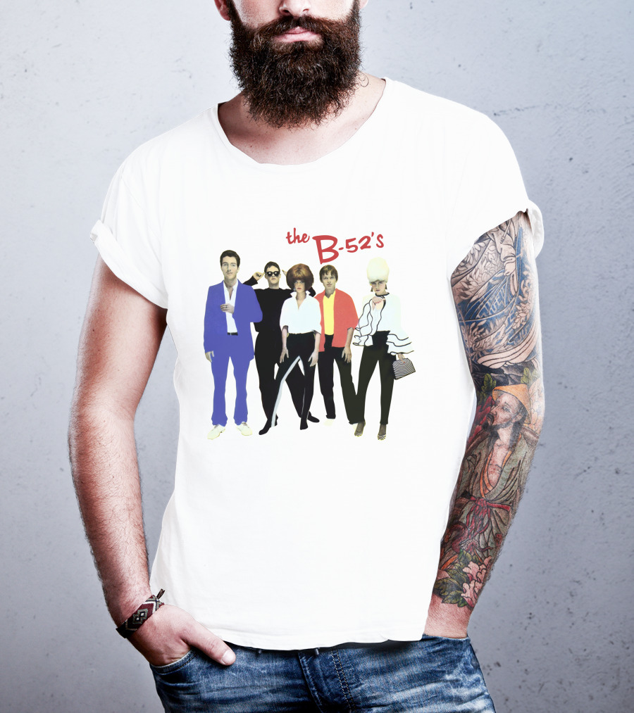 The B-52's Album Cover Band Members In Iconic Attire T-Shirt