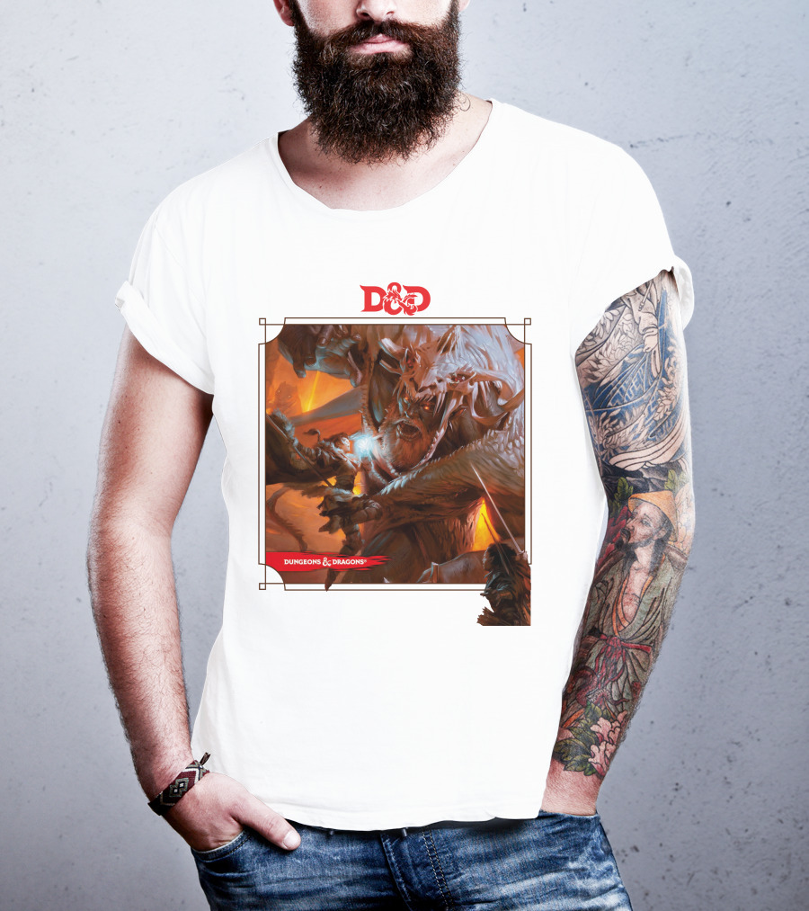 Dungeons And Dragons Epic Battle Scene DnD T-Shirt