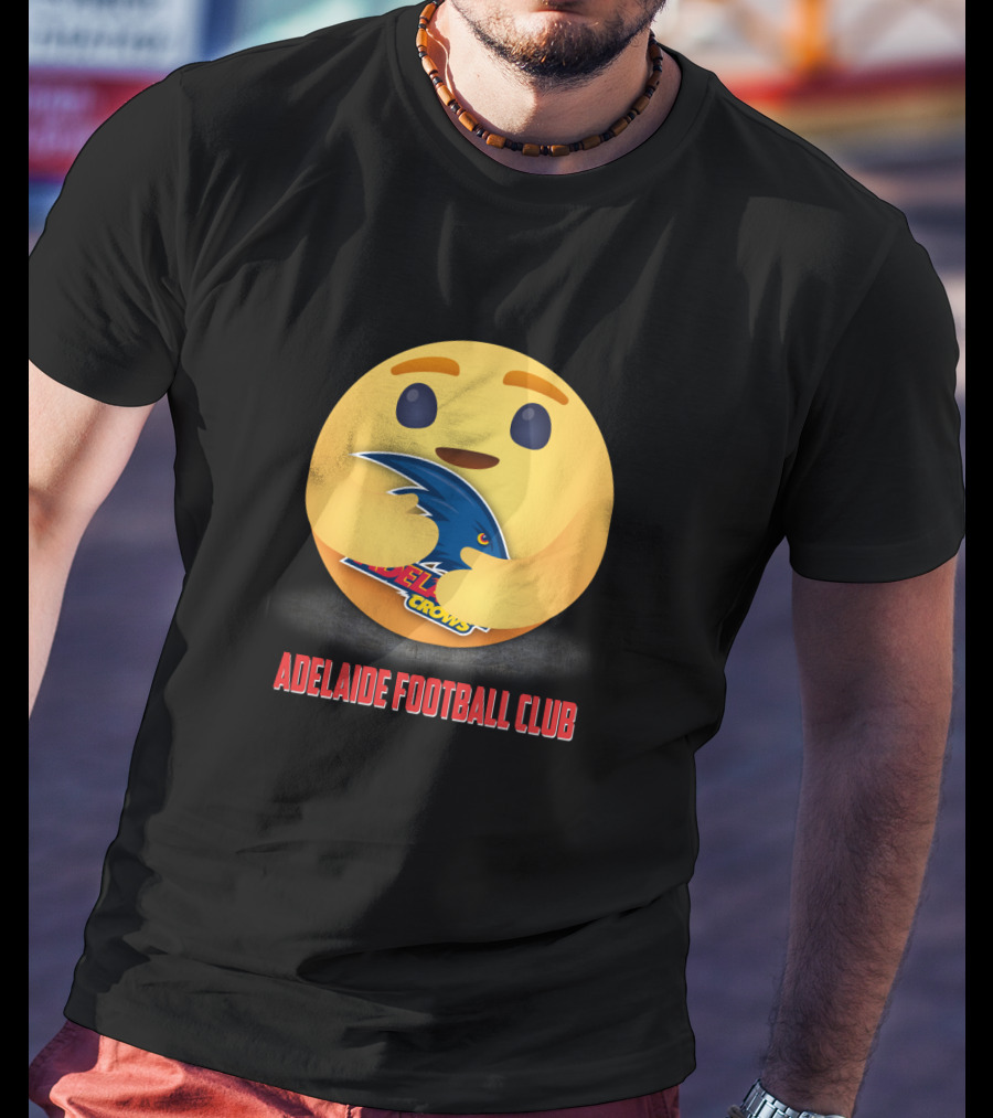 Adelaide Football Club Emoji Crows Hug T-Shirt