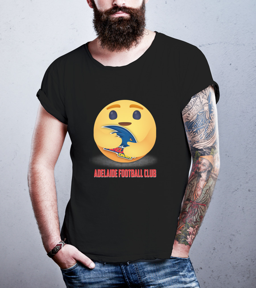 Adelaide Football Club Emoji Crows Hug T-Shirt