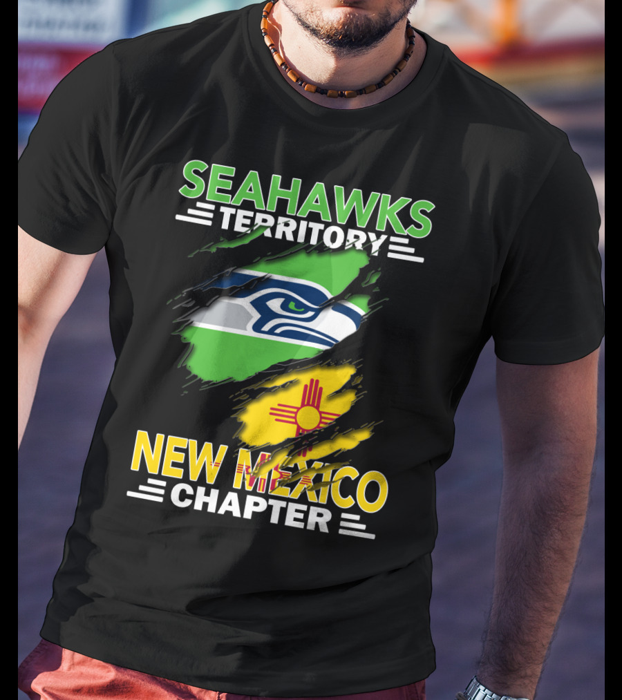 Seahawks Territory New Mexico Chapter Flag T-Shirt