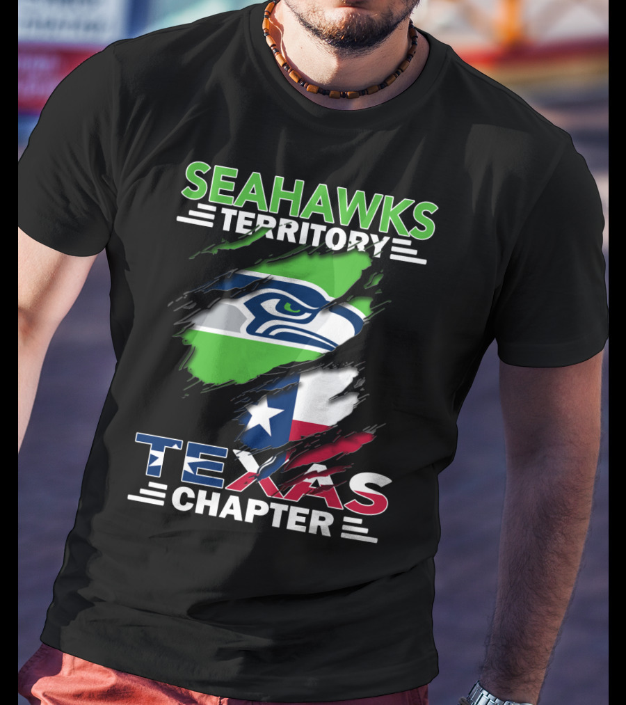 Seahawks Territory Texas Chapter Flag T-Shirt