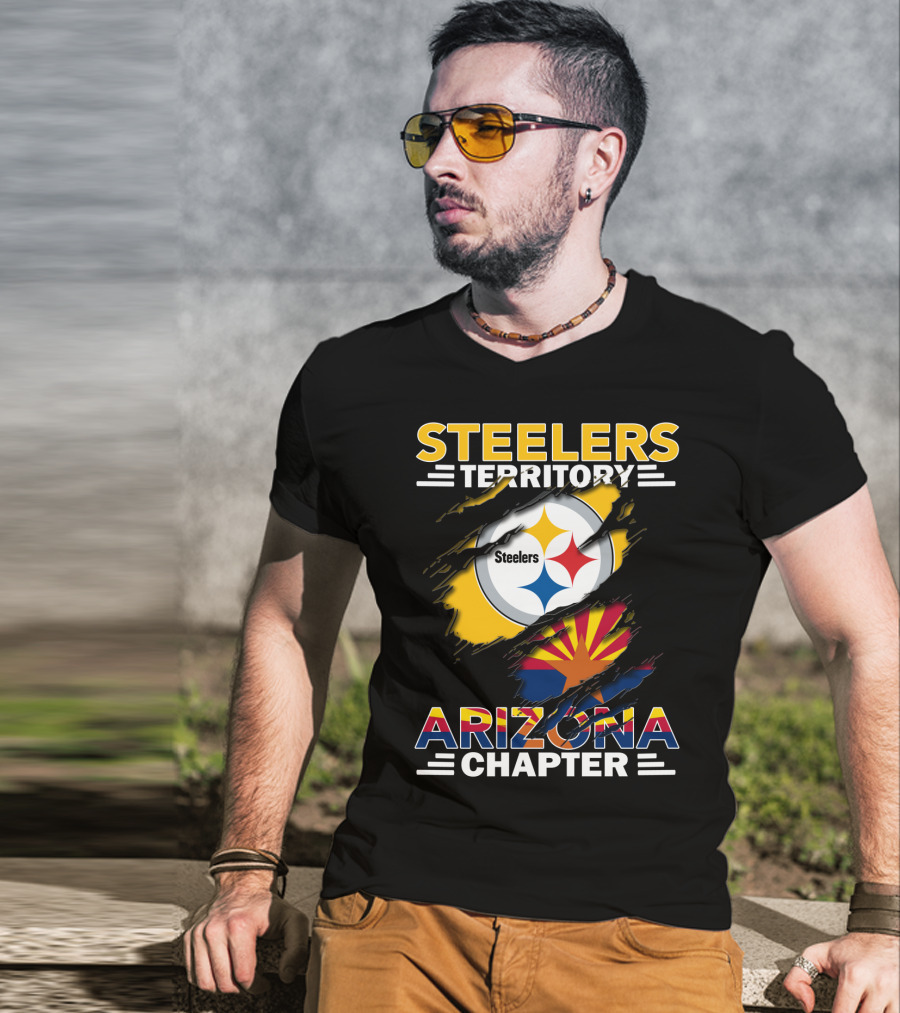 Steelers Territory Arizona Chapter Flag T-Shirt