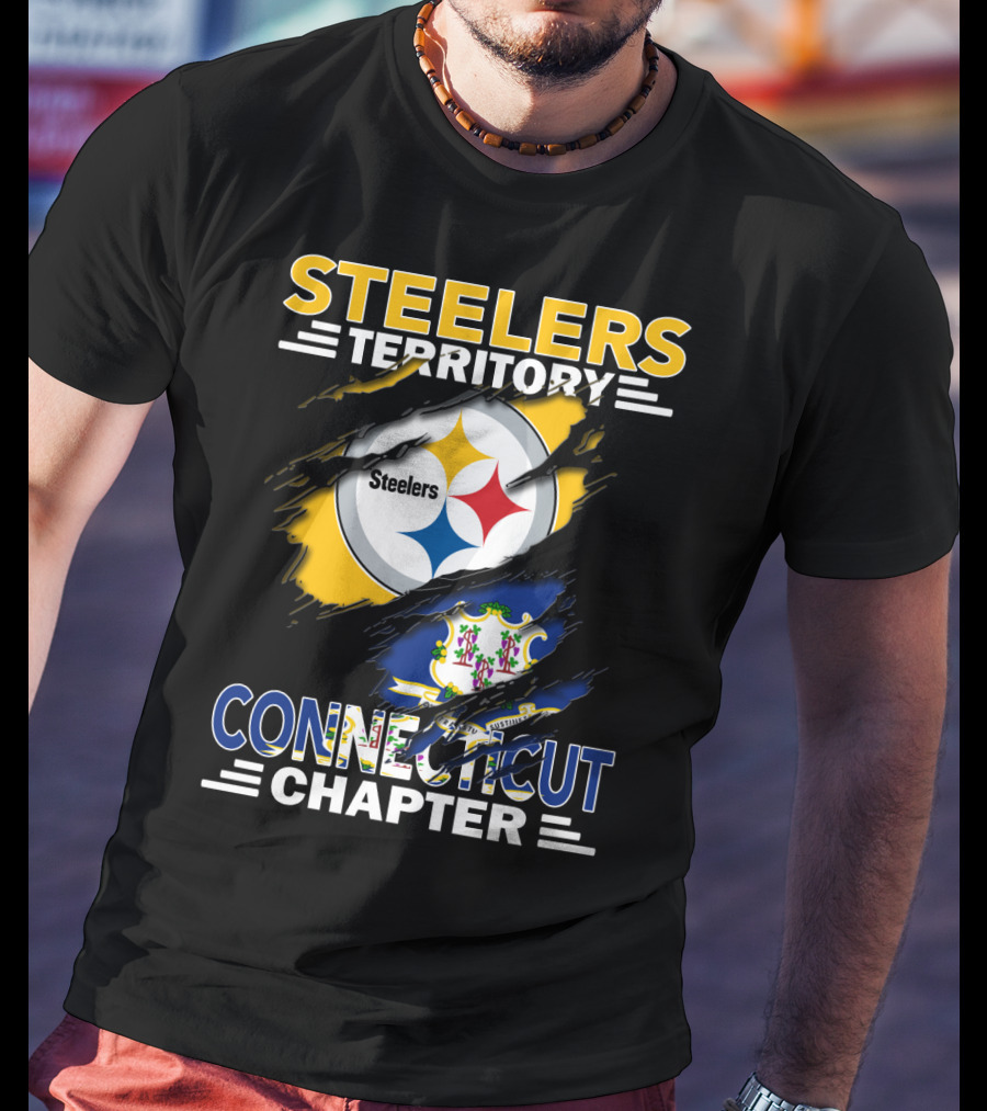 Steelers Territory Connecticut Chapter Flag Logo T-Shirt