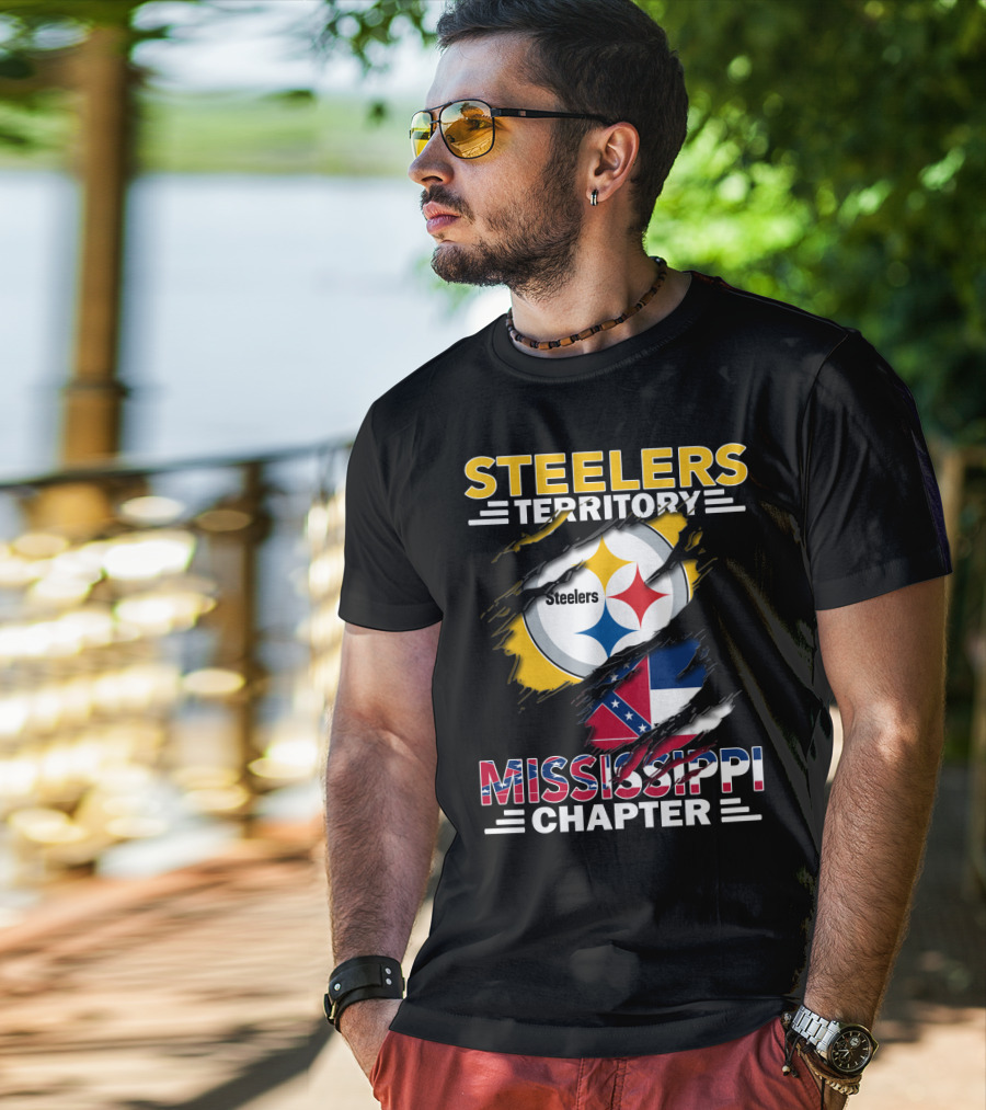 Steelers Territory Mississippi Chapter Logo Fandom T-Shirt