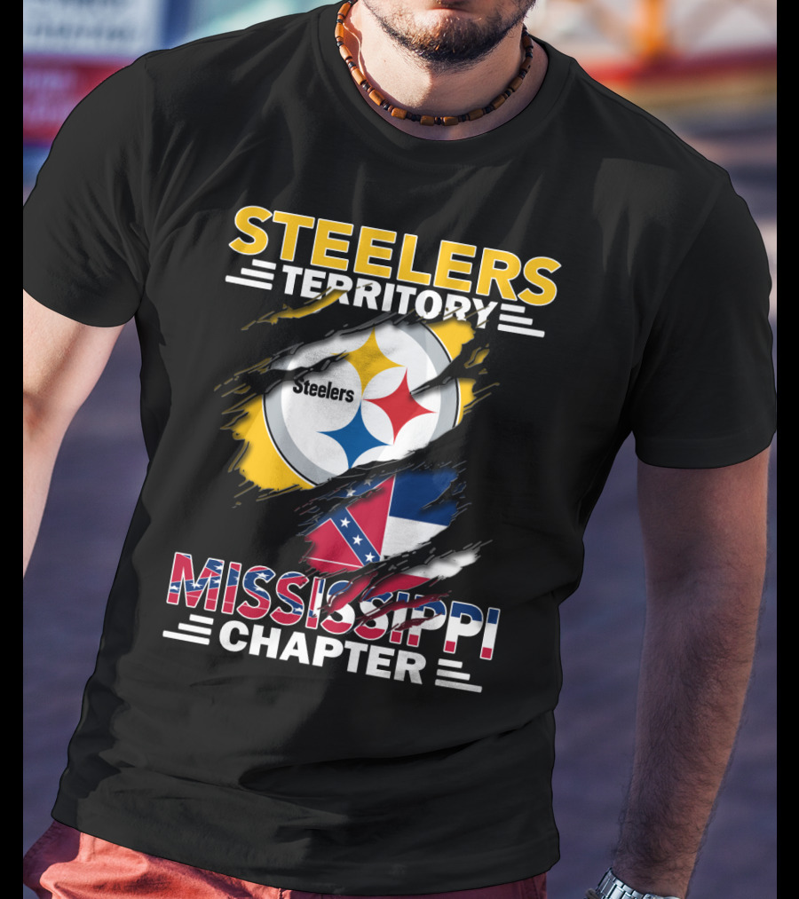 Steelers Territory Mississippi Chapter Logo Fandom T-Shirt