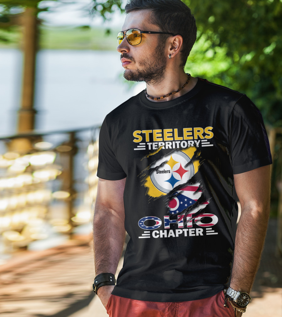 Steelers Territory Ohio Chapter Flag T-Shirt