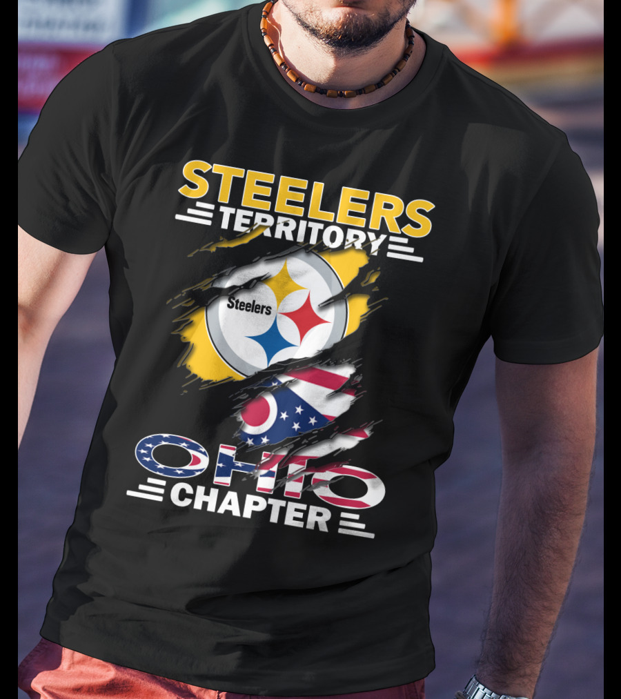 Steelers Territory Ohio Chapter Flag T-Shirt