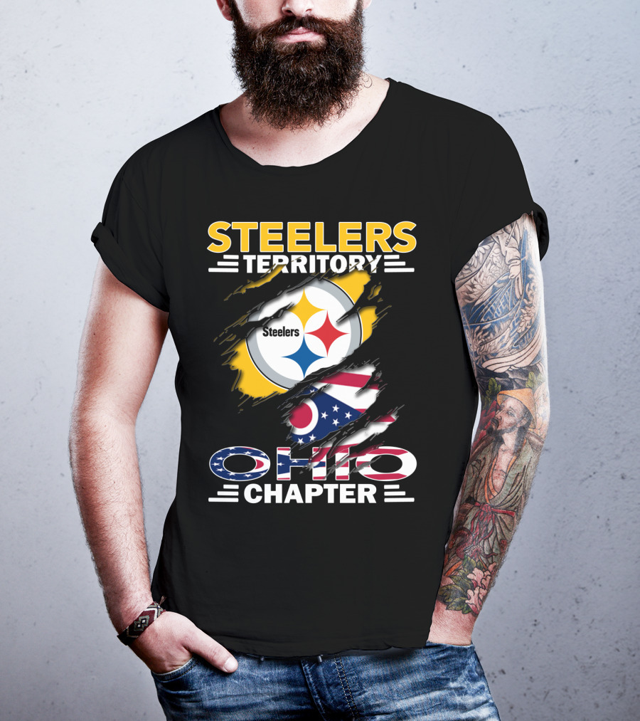Steelers Territory Ohio Chapter Flag T-Shirt