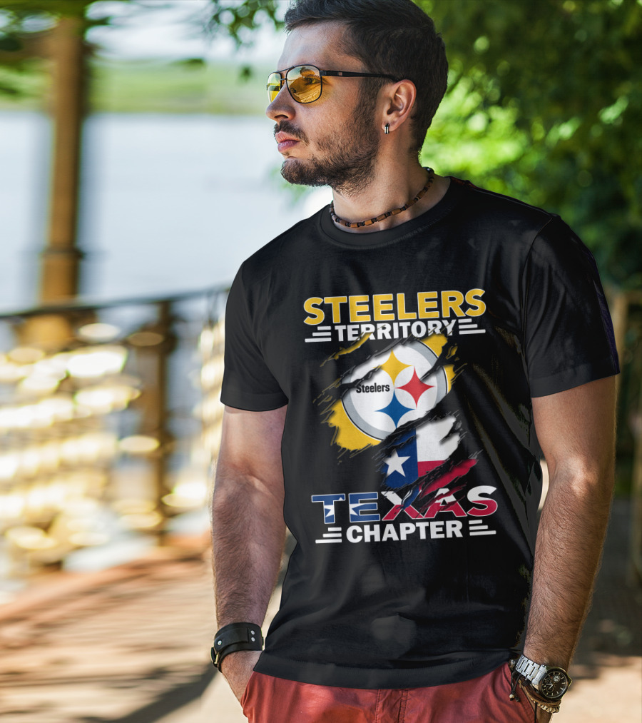 Steelers Territory Texas Chapter Steelers Texas Chapter Flag Football Fan T-Shirt