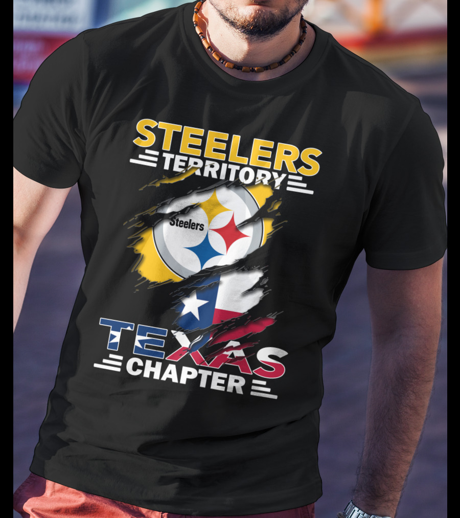 Steelers Territory Texas Chapter Steelers Texas Chapter Flag Football Fan T-Shirt