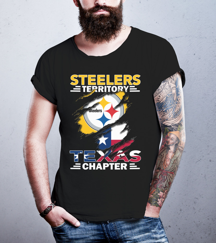 Steelers Territory Texas Chapter Steelers Texas Chapter Flag Football Fan T-Shirt