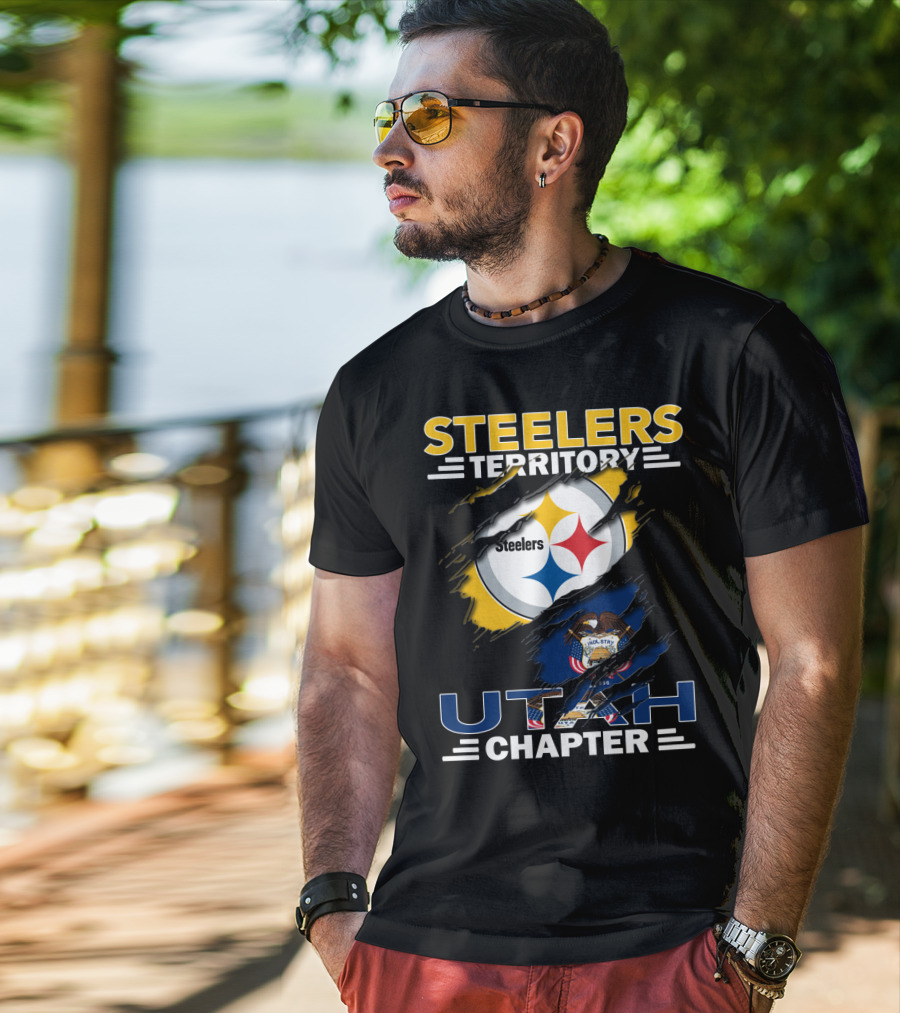 Steelers Territory Utah Chapter Steelers State Seal T-Shirt