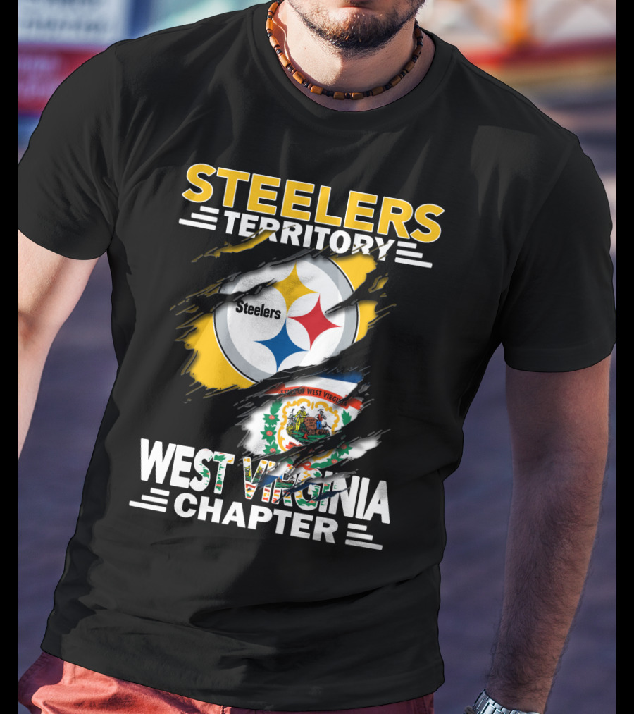Steelers Territory West Virginia Chapter Logo Tear T-Shirt