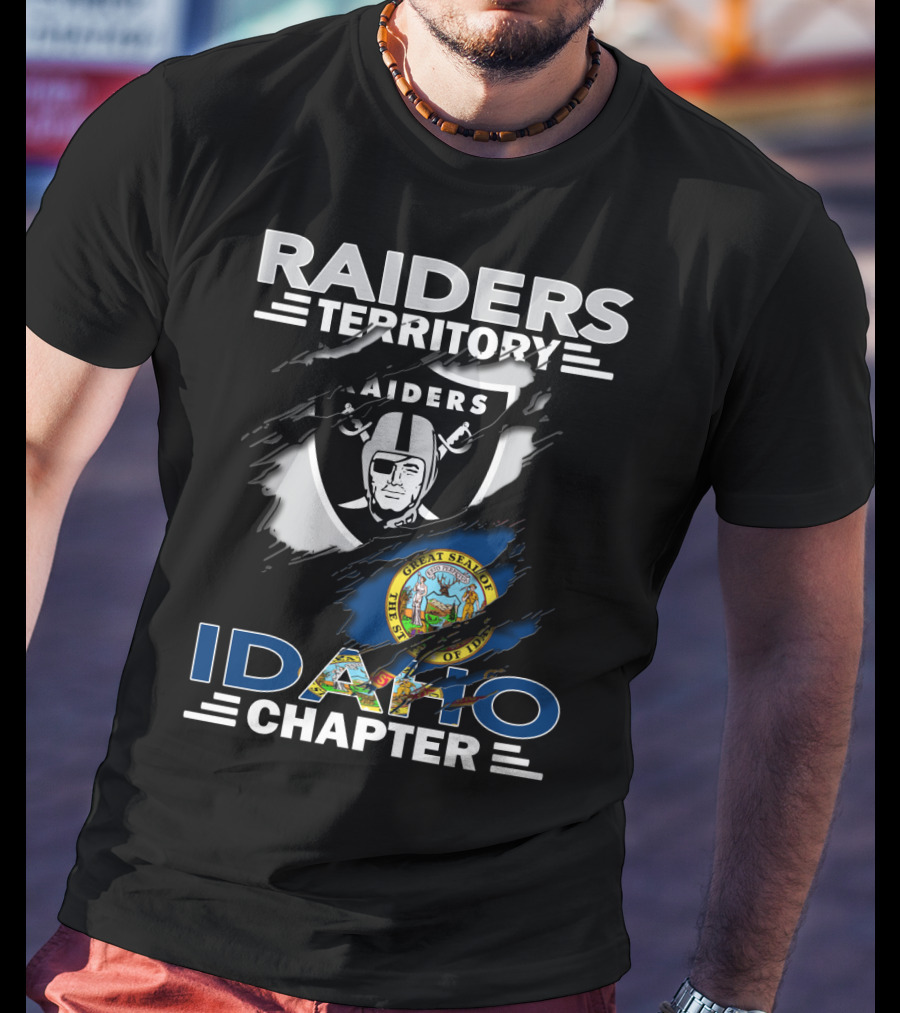 Raiders Territory Idaho Chapter Great Seal Of Idaho Football Fan Club T-Shirt