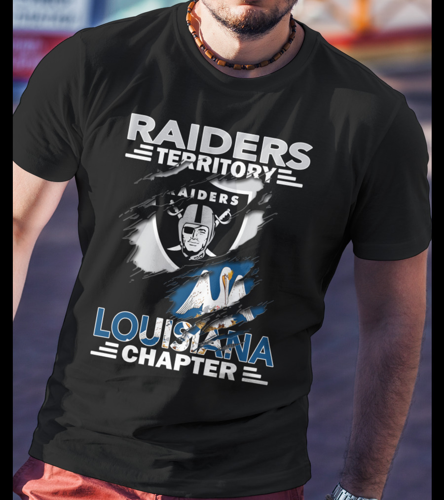 Raiders Territory Louisiana Chapter Nfl Fan Pride T-Shirt