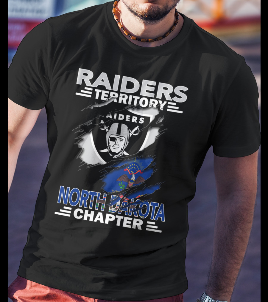 Raiders Territory North Dakota Chapter Nfl Team Pride T-Shirt
