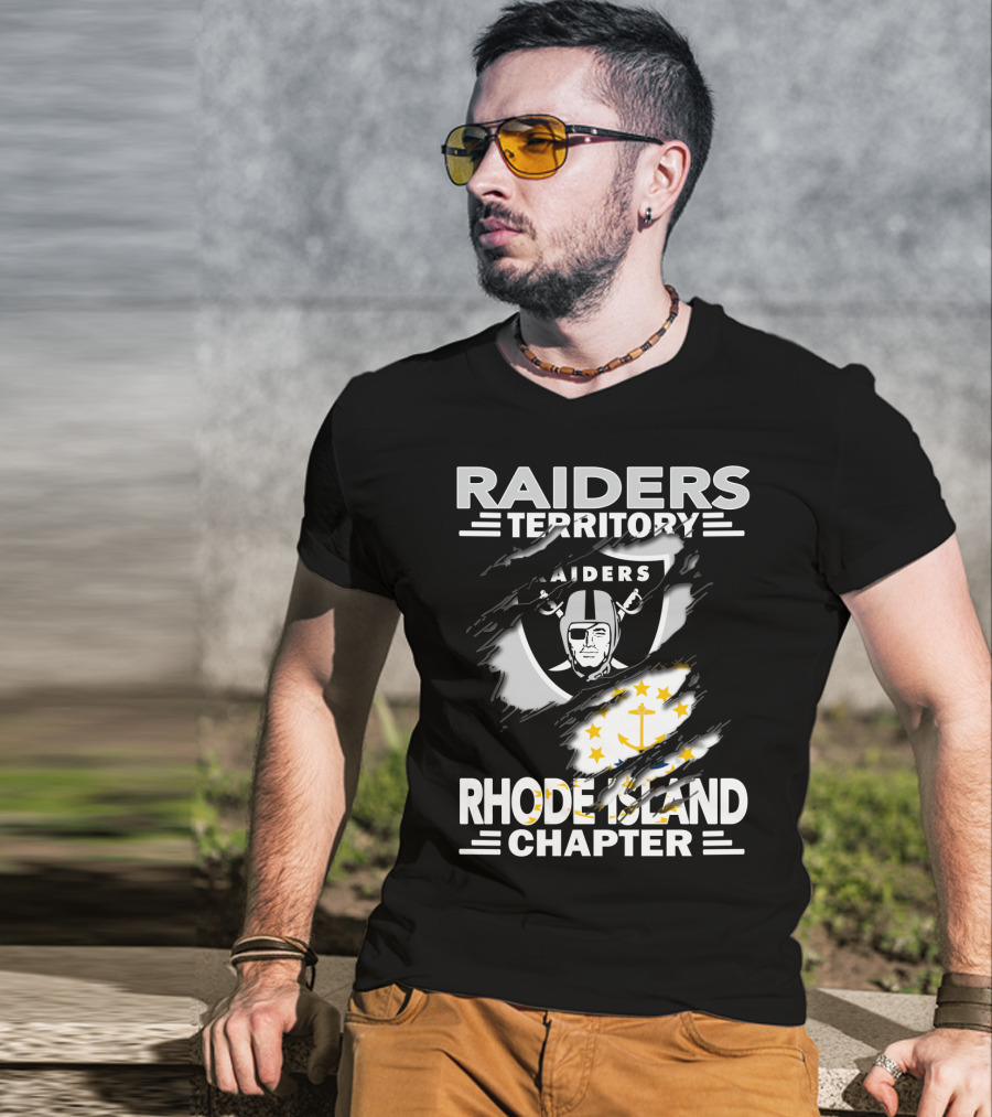 Raiders Territory Rhode Island Chapter Logo Scar T-Shirt