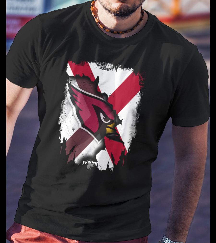 Together Alabama Cardinal Spirit Flag T-Shirt