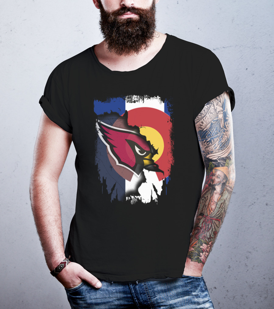 Together Colorado Cardinals Flag Fusion T-Shirt