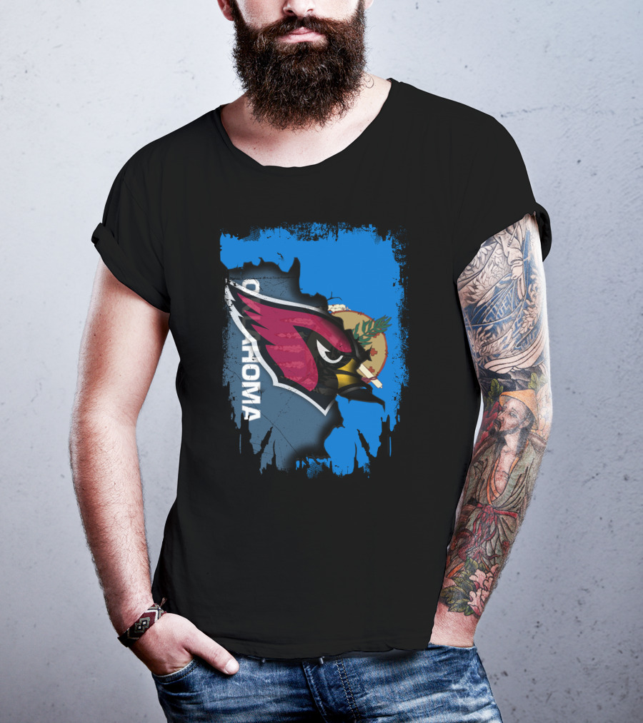 Oklahoma Cardinals Fusion With State Flag Elements T-Shirt