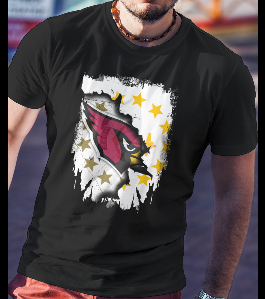 Rhode Island Together With Cardinal And Stars T-Shirt