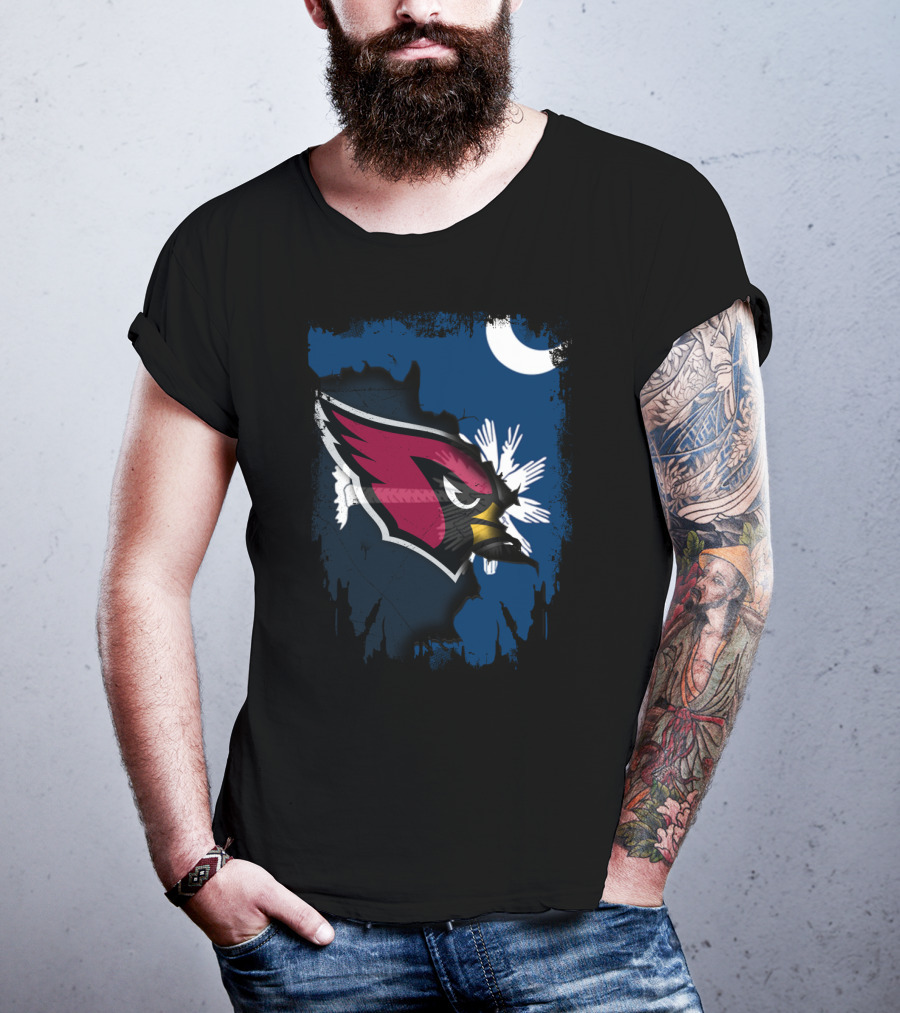 Together South Carolina Cardinals Iconic Crescent Palmetto T-Shirt