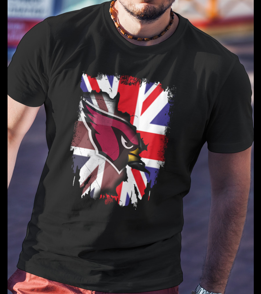 United Kingdom Union Jack With Cardinals T-Shirt